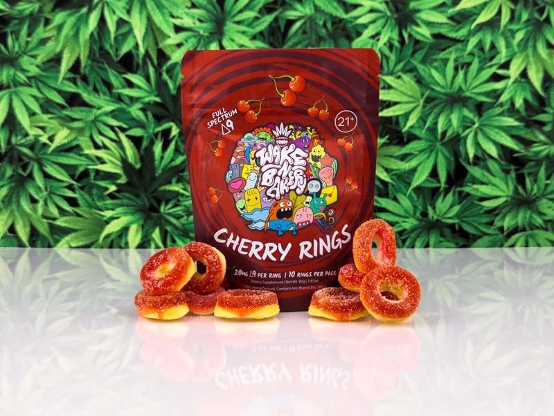 THC Gummies - Cherry Rings - 10 pk 20MG