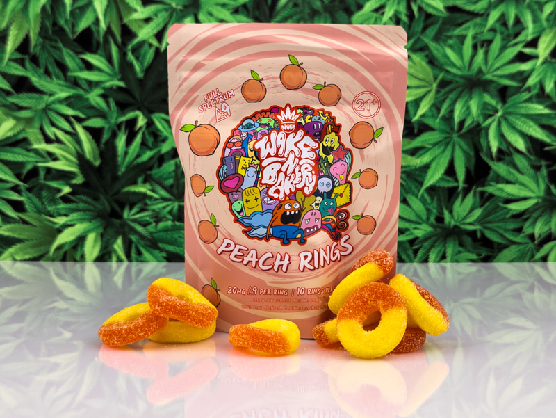 THC Gummies - Peach Rings - 10 pk 20MG