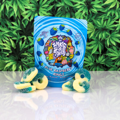 THC Gummies - Blue Raspberry Rings - 10 pk 20MG
