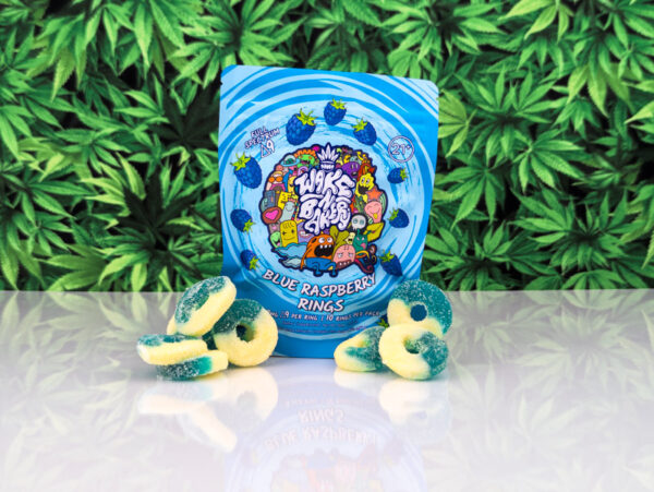 THC Blue Raspberry Ring Gummies - 20mg Delta 9 | Wake-N-Bakery ...